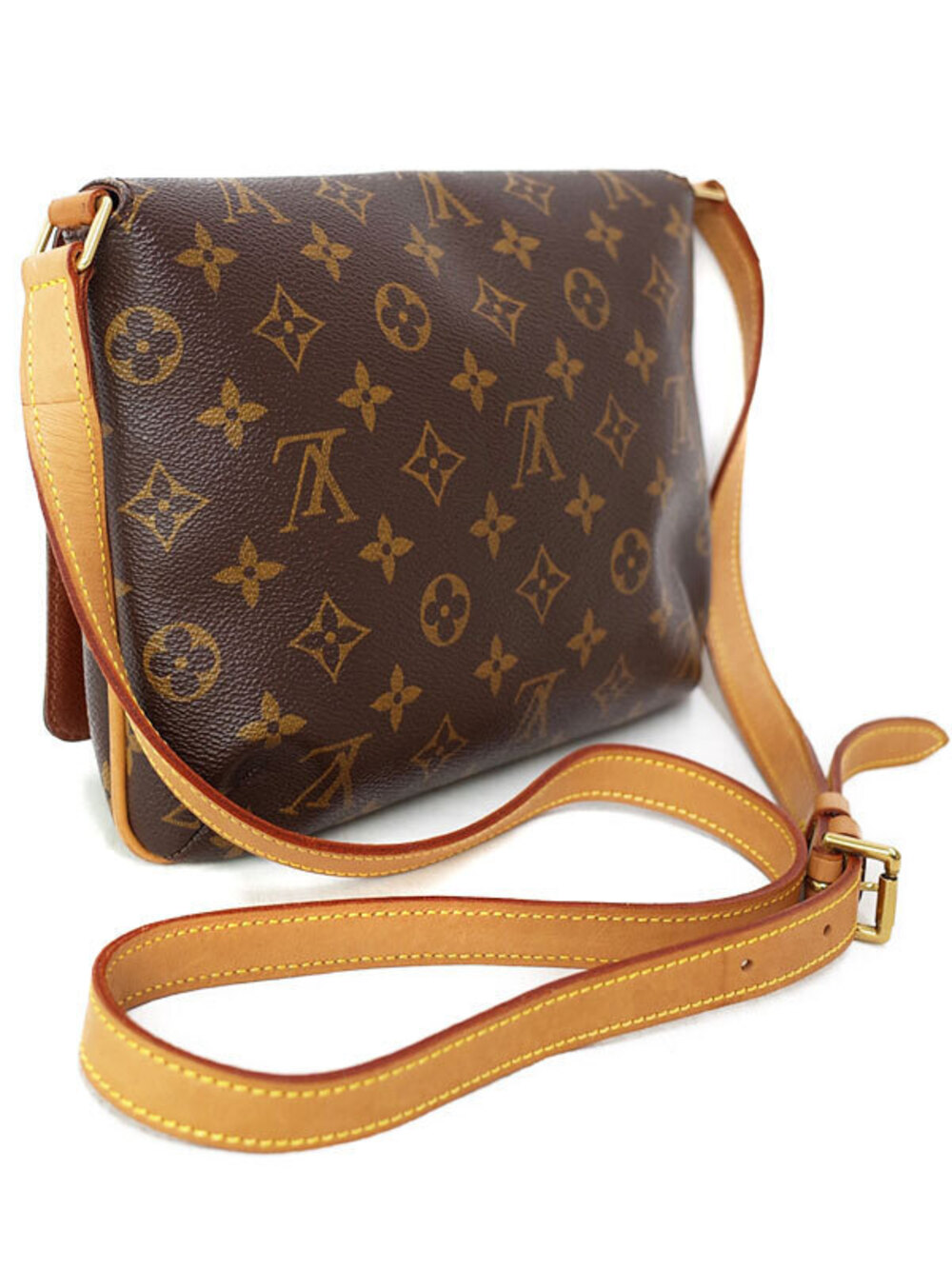 Louis Vuitton Bag Monogram Shoulder Musette Tango Long Brown
